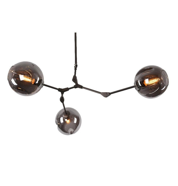 3-Globe Bubble Chandelier