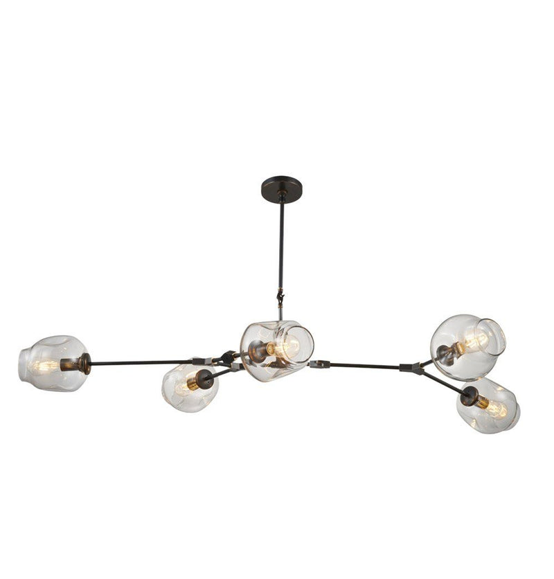 5-Globe Bubble Chandelier