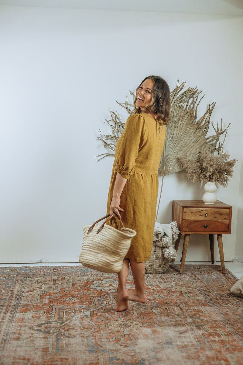 The Daily Dress- Mustard