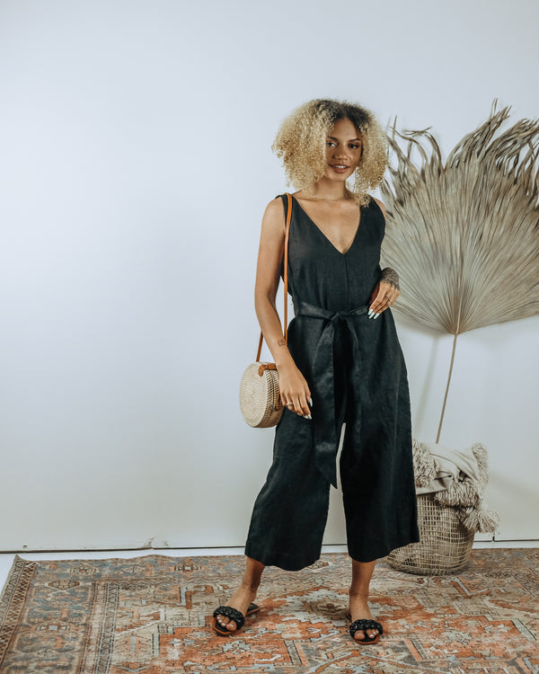 City Romper- Black