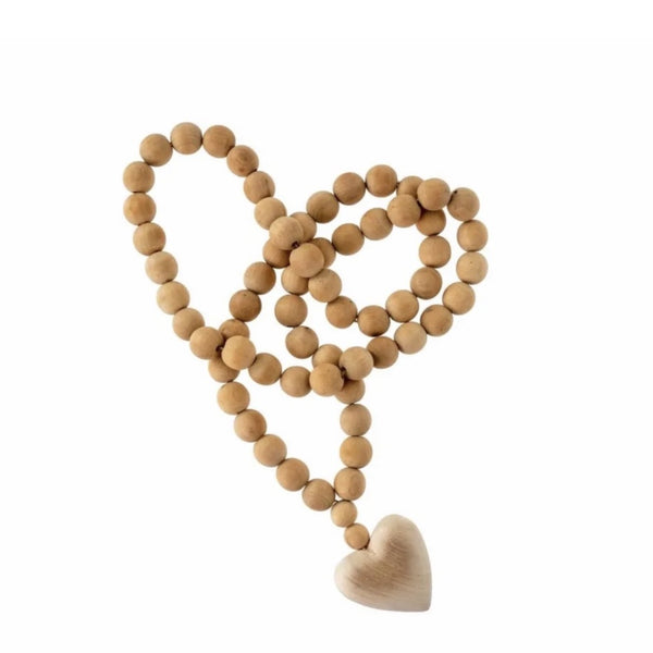 Oversized Heart Mala Beads.
