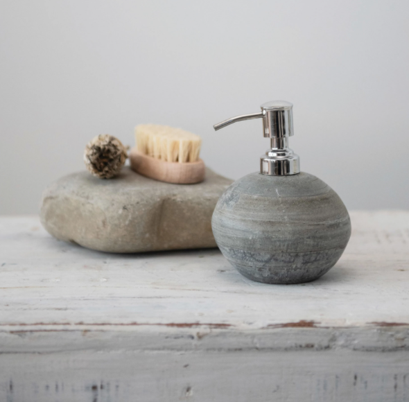 Natural Slate Soap Dispenser with Pump