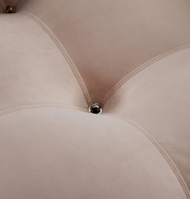 Gioia 1-Seater Chair - Left Armrest - Beige Velvet