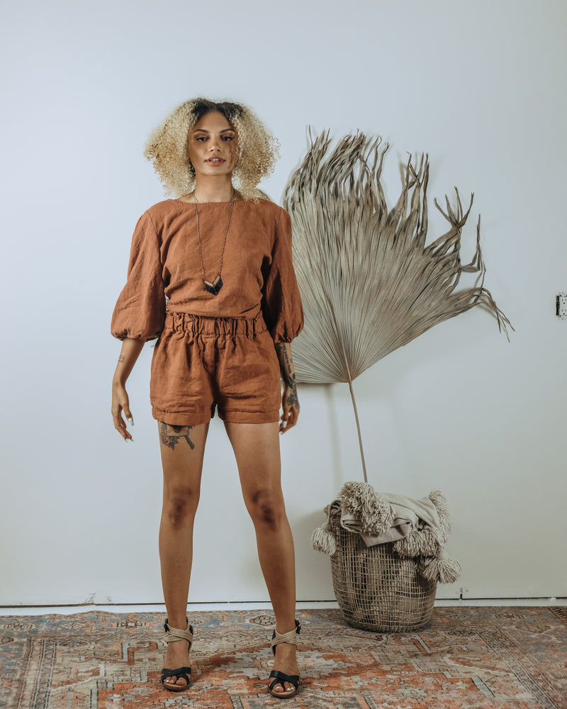 Knot Top- Terra Cotta