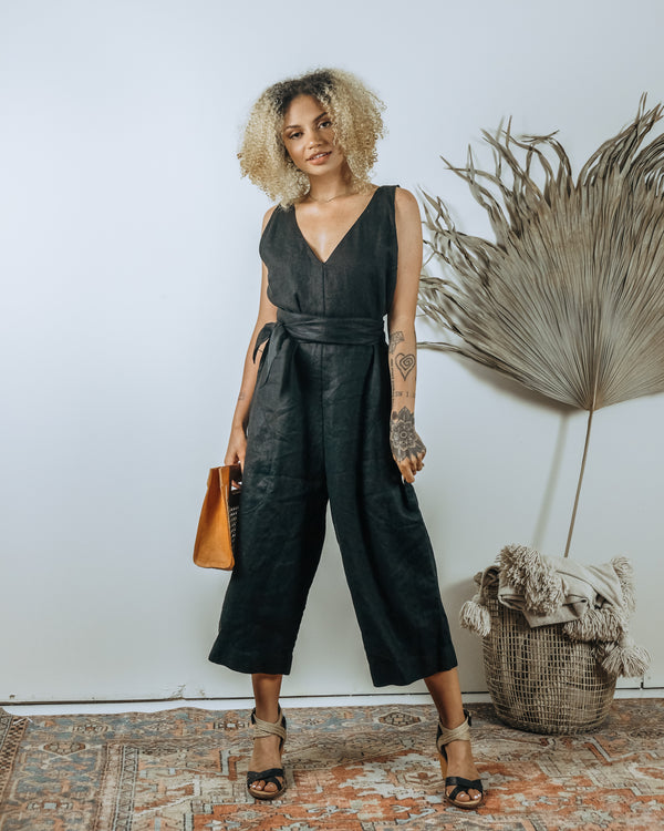 City Romper- Black
