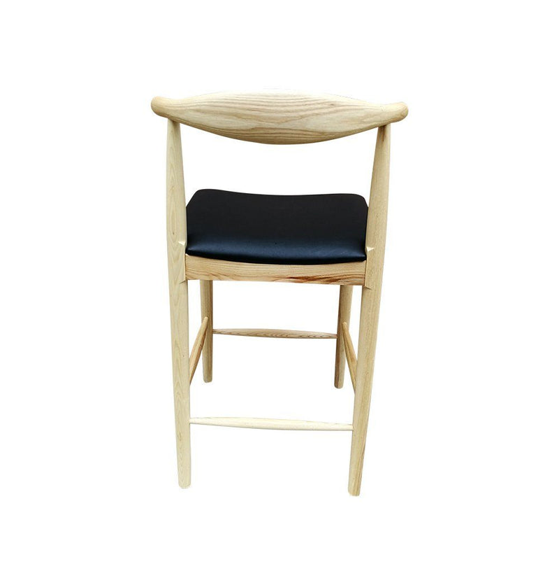 Myson Counter Stool - Ash & Black Seat